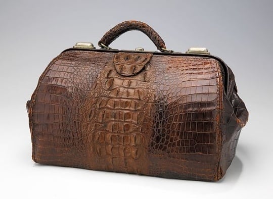 Crocodile-skin bag